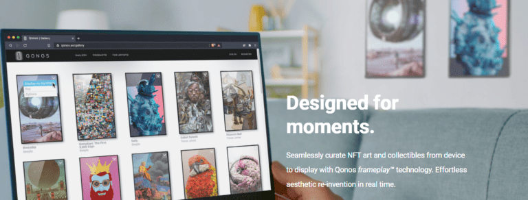 NFT Display: QONOS Digital Art Frame Preview | NFT CULTURE | NFTs