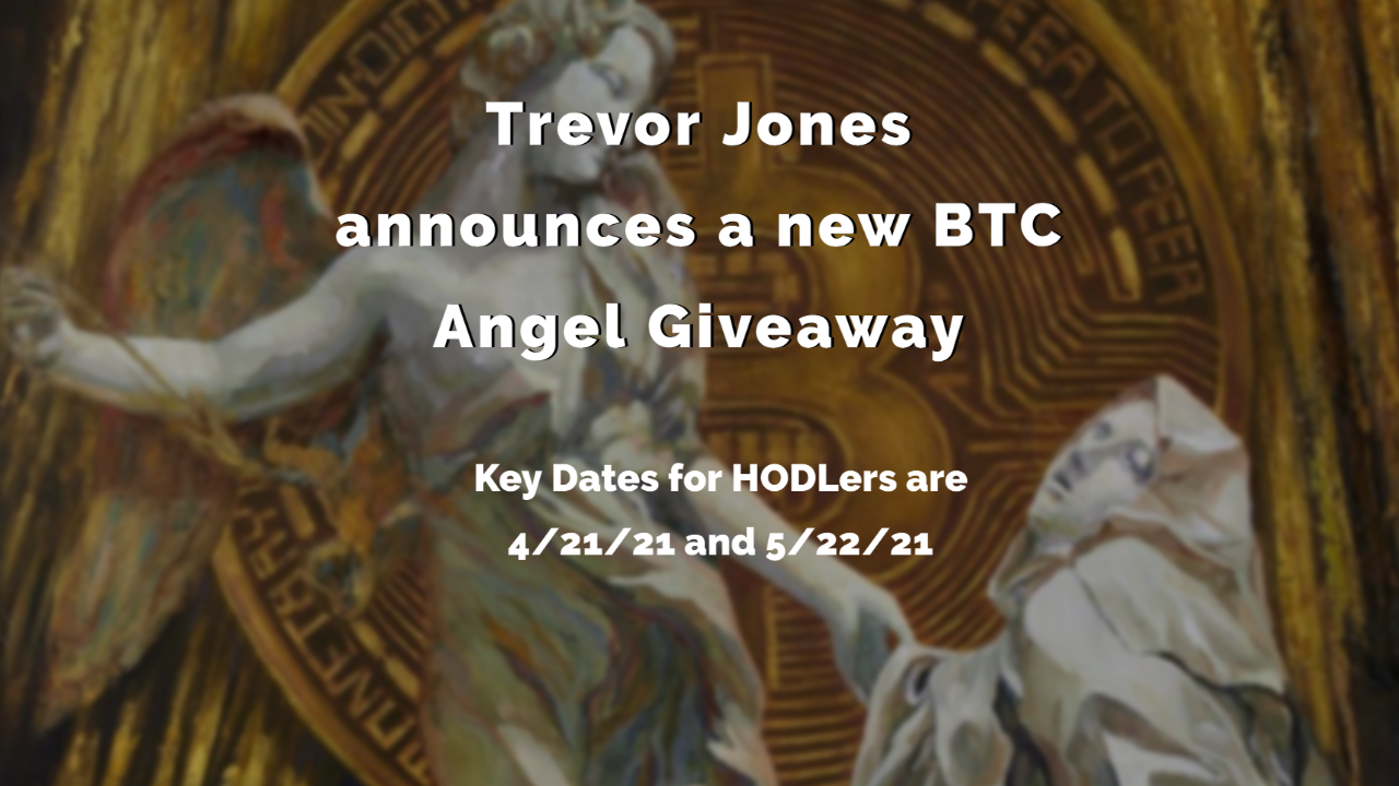 Trevor Jones Bitcoin Angel Giveaway