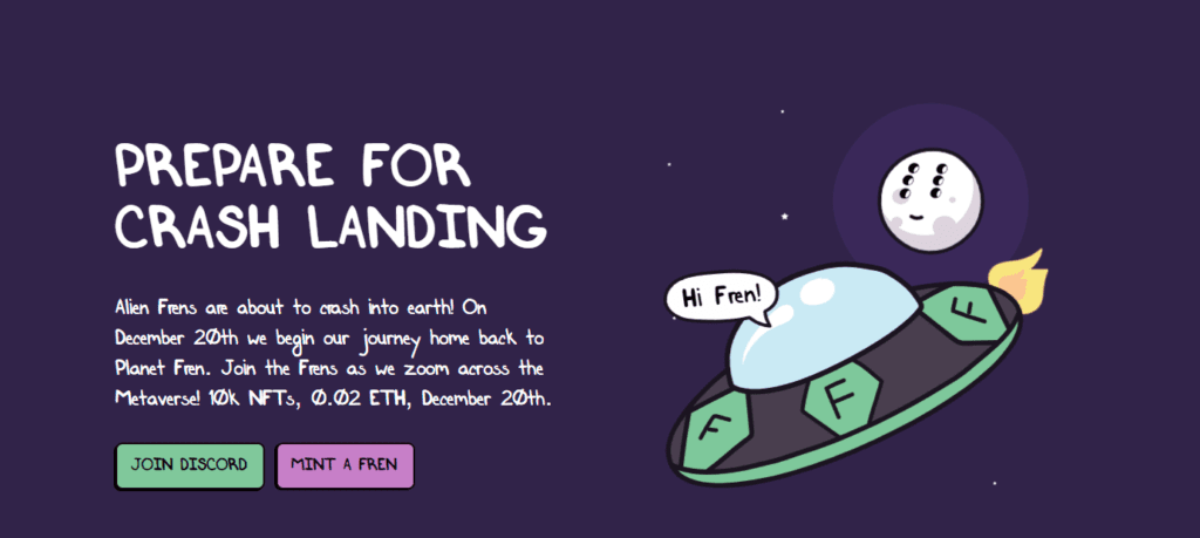 Alien Frens NFT project