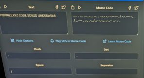 PiBMorseCodeDecoded Translating the morse code into text