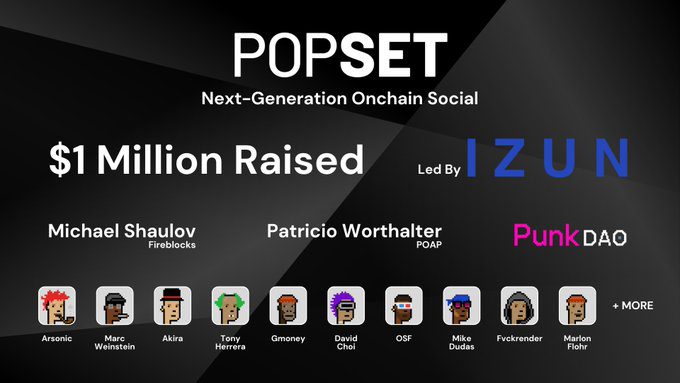 Popset Leads the Charge in Onchain Social Networking with M Pre-Seed Funding | NFT CULTURE | NFT News | Web3 Culture Popset Leads the Charge in Onchain Social Networking with M Pre-Seed Funding | NFT CULTURE | NFT News | Web3 Culture